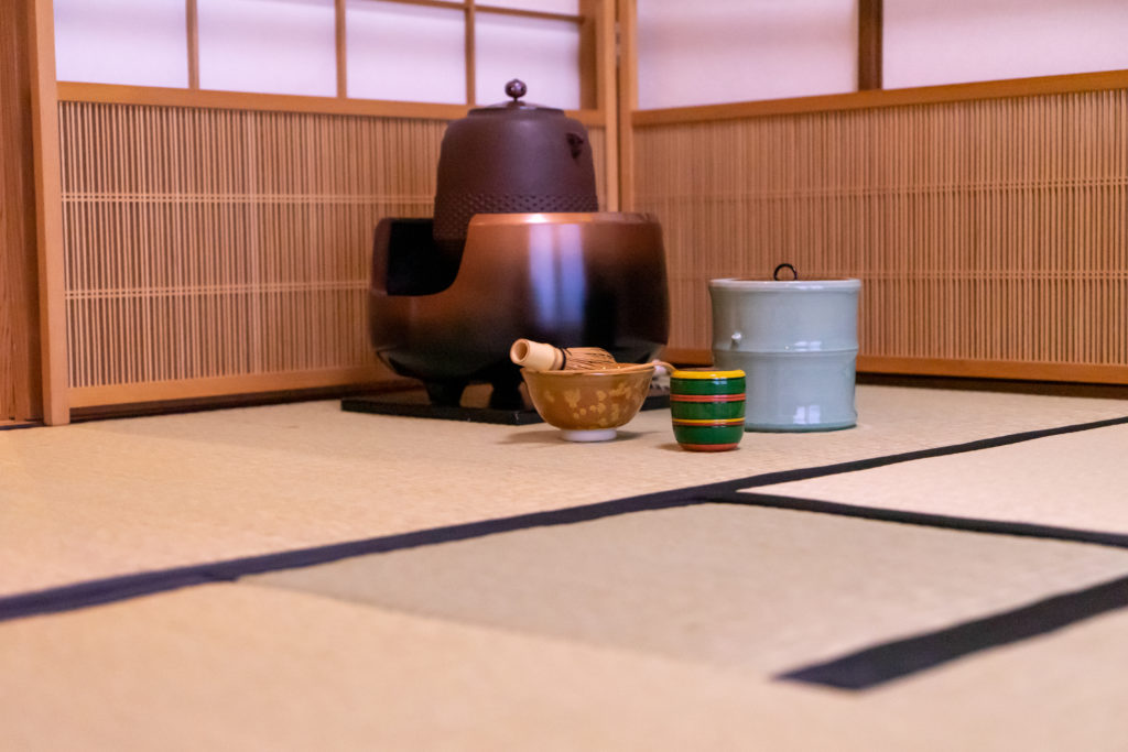 若草園の茶室と茶道具