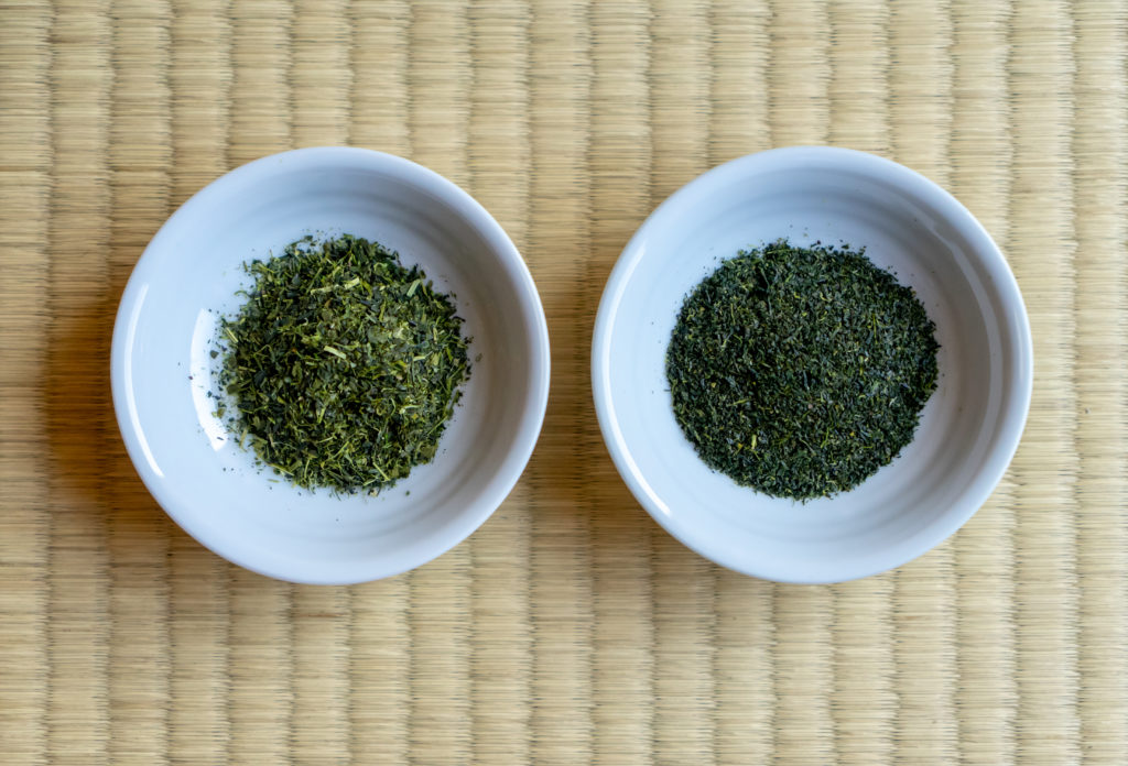 粉茶と芽茶